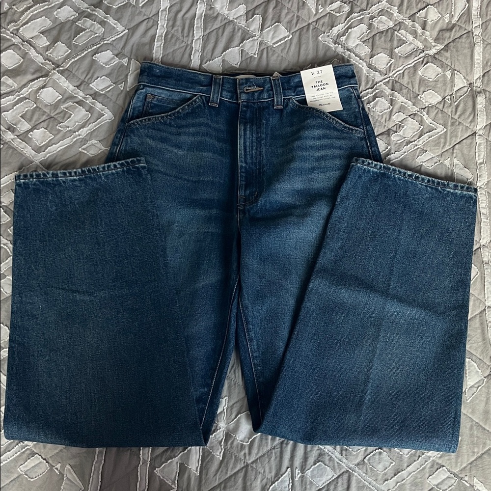 bnwt madewell balloon jeans